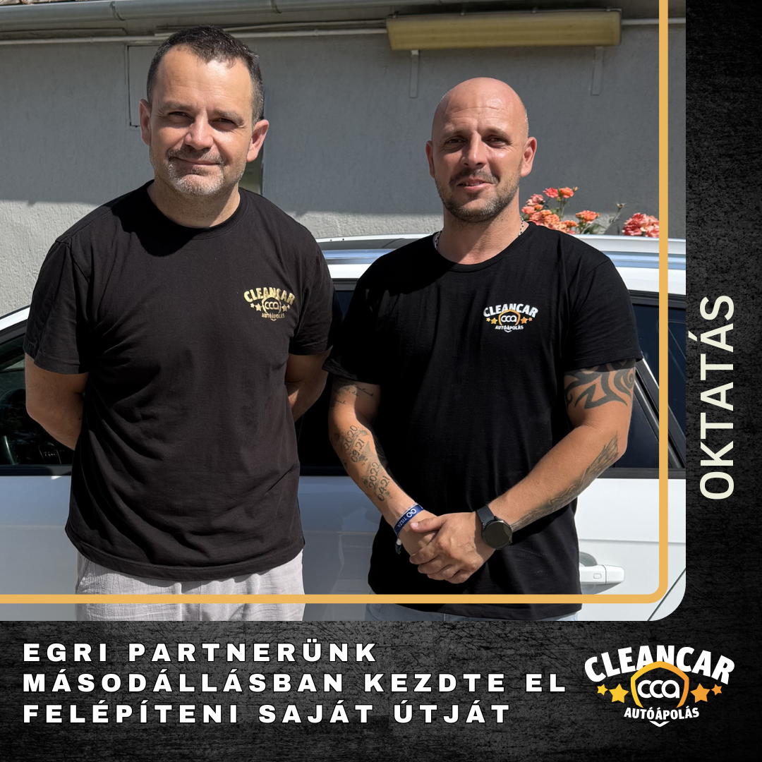 Péter egri franchise partner a CCA-Cleancar Autóápolás oktatásán